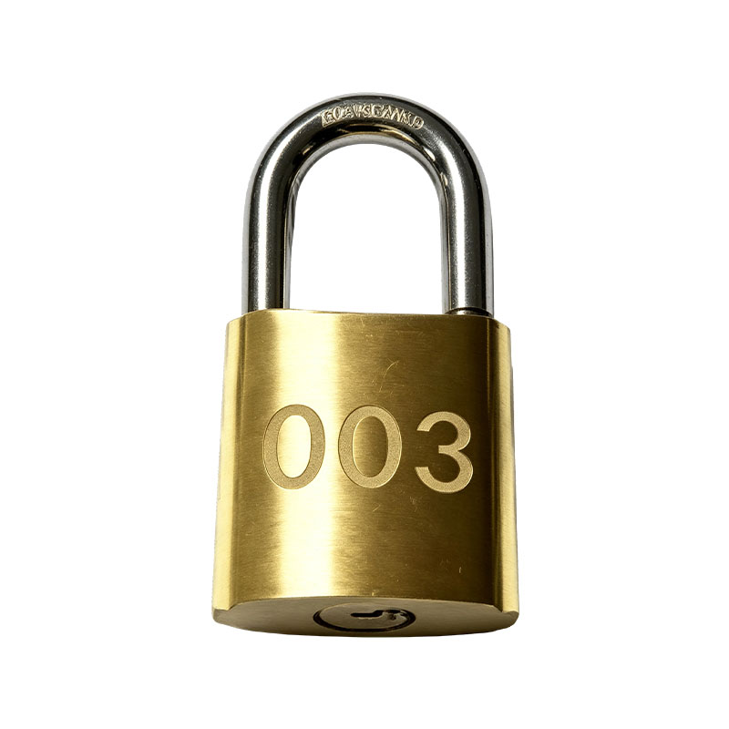 Solid Brass Standard Shackle Fire Safety Padlock (No.003, AS4428.17 Certified)