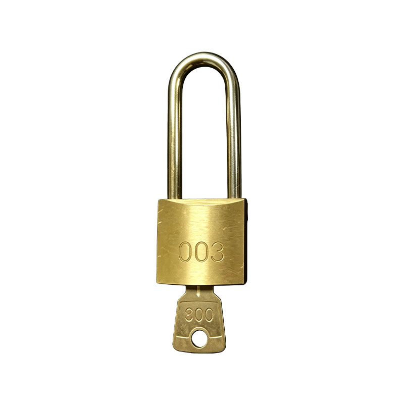 Long Shackle Brass Fire Padlock